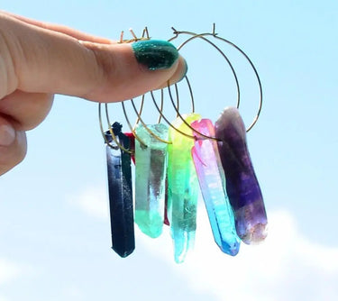 Boho Crystal Hoop Earrings-Your Soul Place